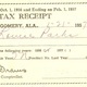 A receipt for Parks’s annual poll tax, which she was required to pay to vote. 1957.